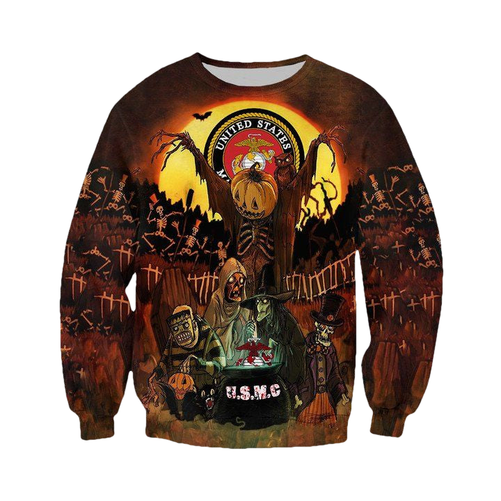 Usmc Mummy Grave Halloween 3D Sweater ? Usalast