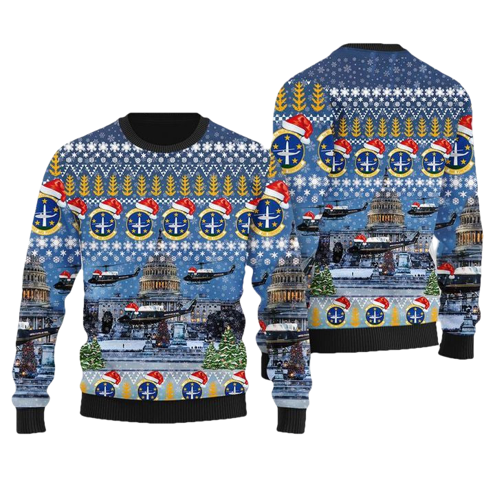 USAF UH-1N 1st Helicopter Squadron Christmas Sweater 3D ? Usalast