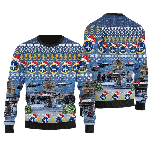 USAF UH-1N 1st Helicopter Squadron Christmas Sweater 3D ? Usalast