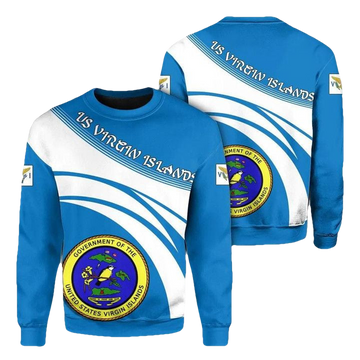Us Virgin Islands Coat Of Arms Sweater Cricket Style J5W ? Usalast