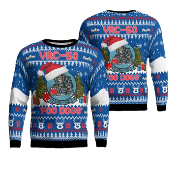 US Navy VRC-50 Foo Dogs Christmas Sweater 3D ? Usalast