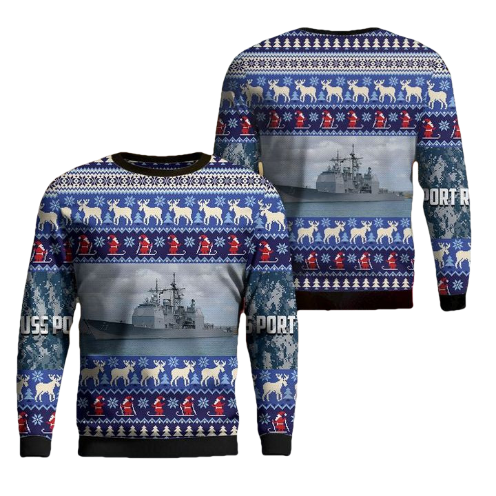 US Navy USS Port Royal Christmas Sweater 3D ? Usalast