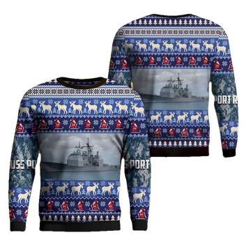 US Navy USS Port Royal Christmas Sweater 3D ? Usalast