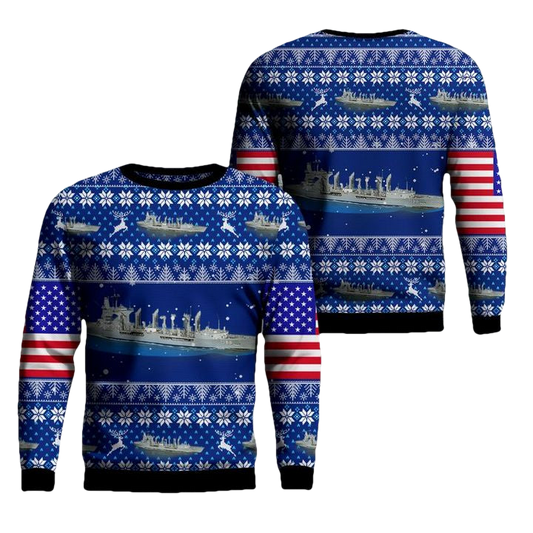 US Navy fleet oiler USS Platte AO-186 3D Sweater ? Usalast