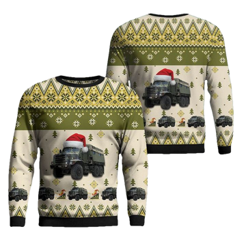 US Marine Corps Medium Tactical Vehicle Replacement MTVR Christmas Sweater 3D ? Usalast