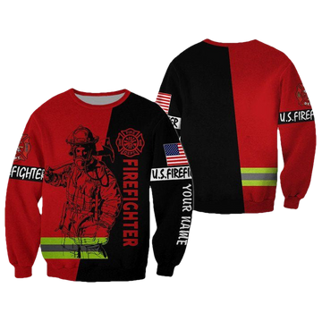 Us Firefighter Personalized Name 3D Sweater ? Usalast