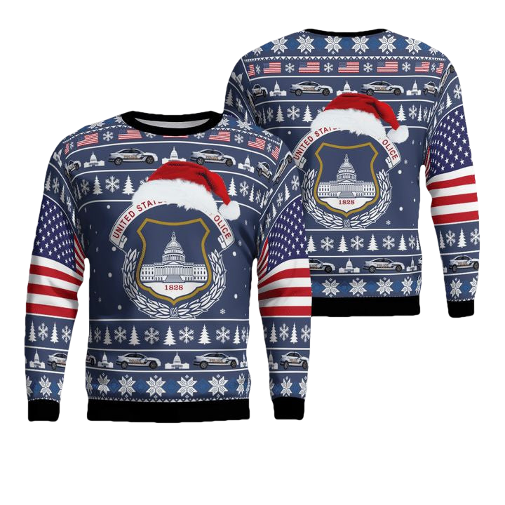 US Capitol Police Christmas Sweater 3D ? Usalast