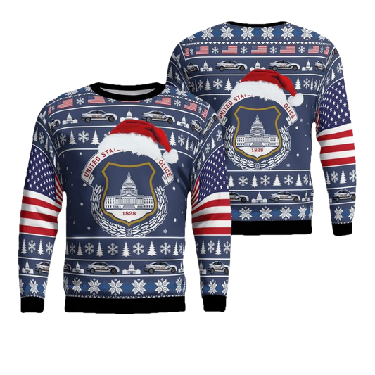 US Capitol Police Christmas Sweater 3D ? Usalast