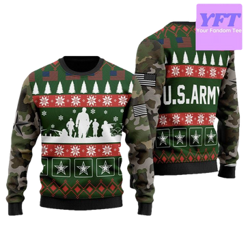 Us Army Military American Army Family Soldier Dad X Mas 3d Ugly Christmas Sweater ? Usalast