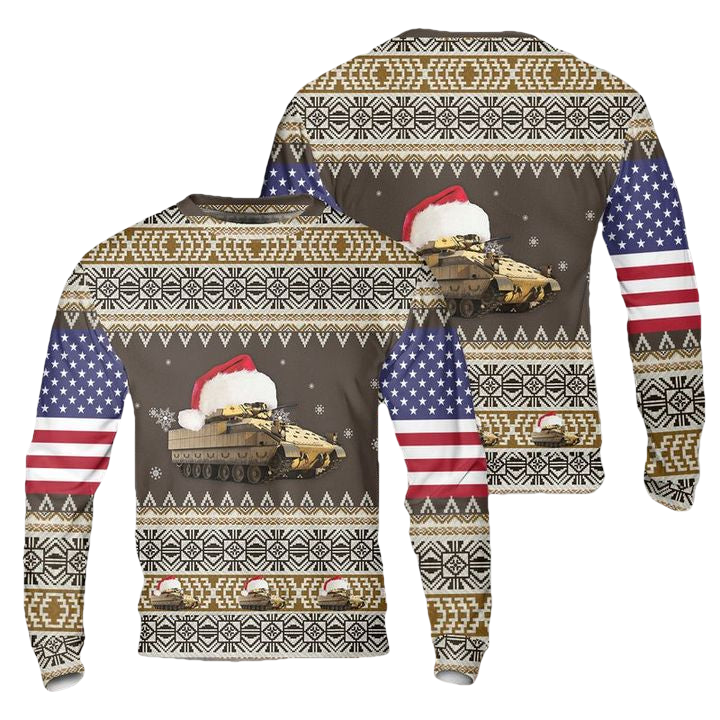 US Army M2A3 Bradley Christmas Sweater 3D ? Usalast