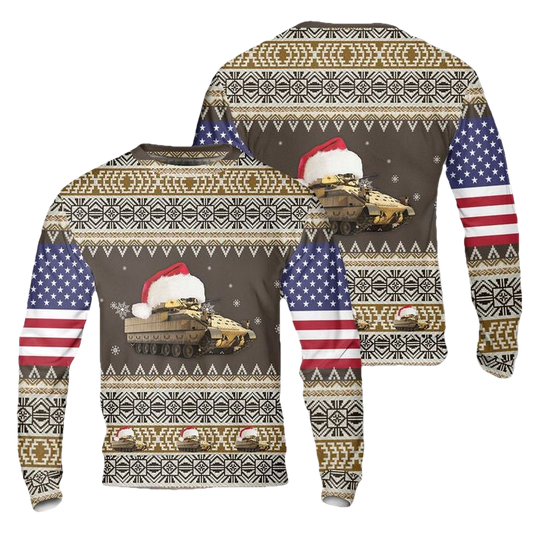 US Army M2A3 Bradley Christmas Sweater 3D ? Usalast