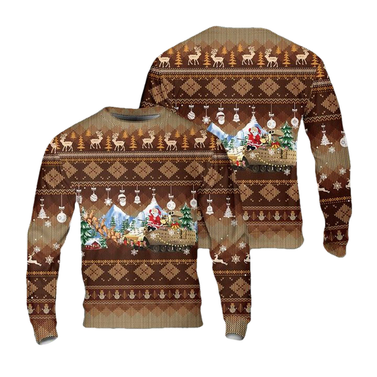 US Army M2A3 Bradley Christmas AOP Sweater ? Usalast