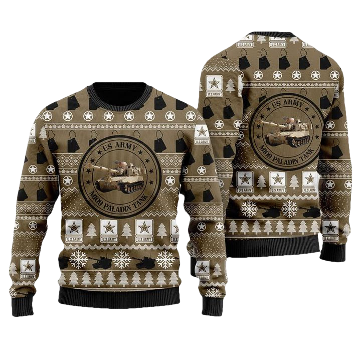 US Army M109 Paladin Tank Christmas Sweater 3D ? Usalast
