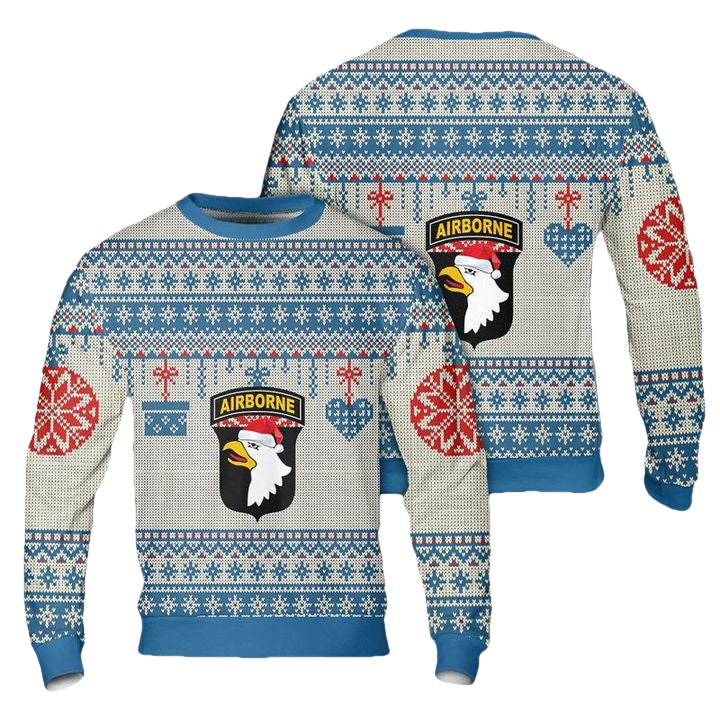 US Army 101st Airborne Division Christmas Sweater 3D ? Usalast