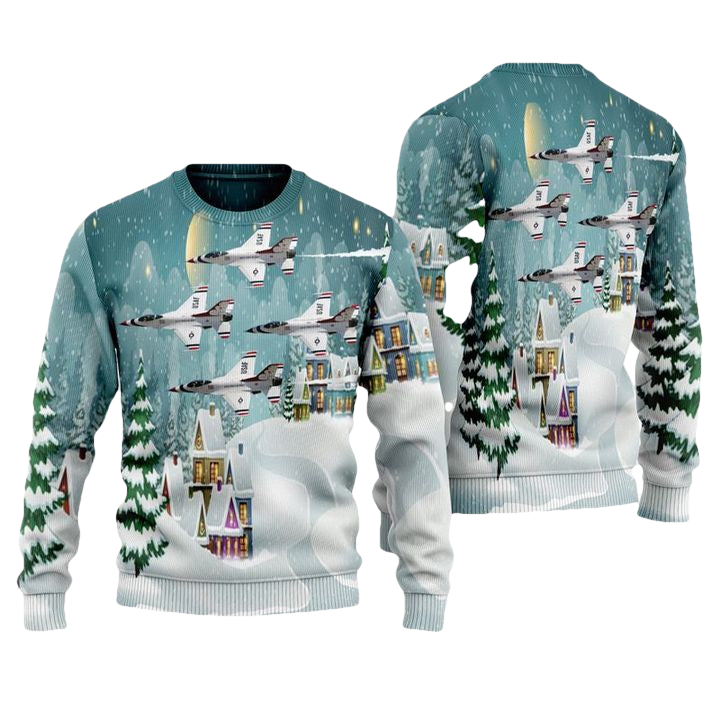 US Air Force Thunderbirds Christmas Sweater 3D ? Usalast