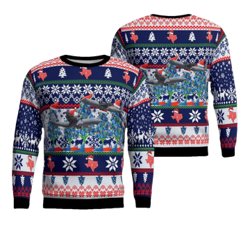 US Air Force Texas Air National Guard C-130J Christmas AOP Sweater ? Usalast