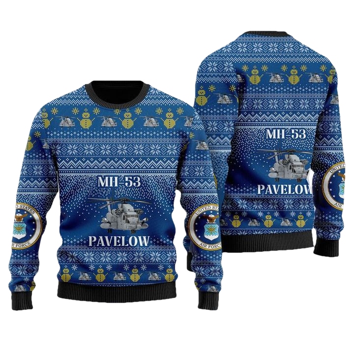 US Air Force Sikorsky MH-53 Pave Low Christmas Sweater 3D ? Usalast