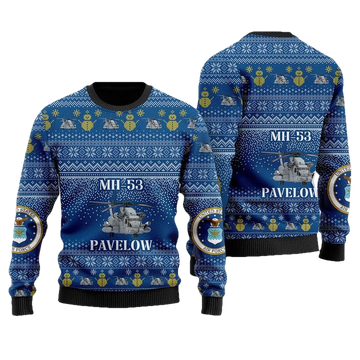US Air Force Sikorsky MH-53 Pave Low Christmas Sweater 3D ? Usalast