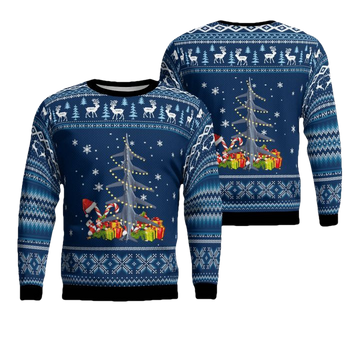 US Air Force Rockwell B-1 Lancer Christmas AOP Sweater ? Usalast