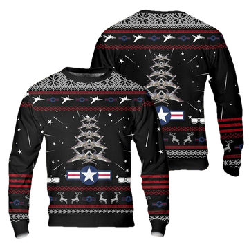 US Air Force General Dynamics F-111 Aardvark Christmas Tree AOP Sweater ? Usalast