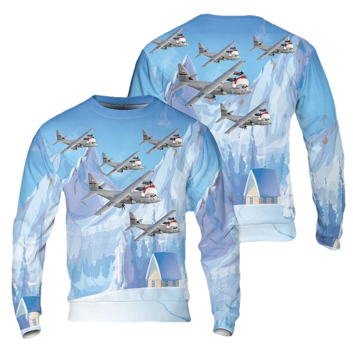 Us Air Force C-130J Super Hercules 3D Sweater ? Usalast