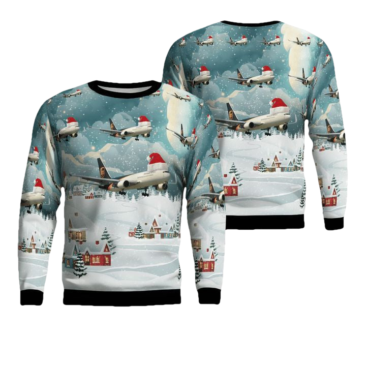 UPS Boeing 767-300F ER Christmas Sweater 3D ? Usalast