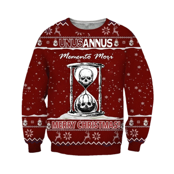 Unus Annus Skull Sweater Memento Mori Ugly Christmas Sweater Unus Annus Merch ? Usalast