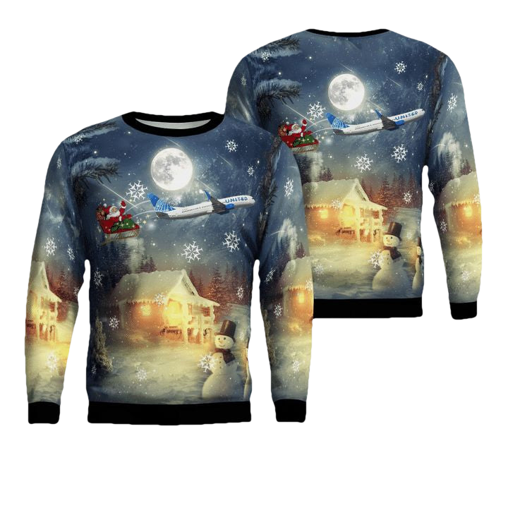 United Airlines Boeing 737-924ER AOP Sweater ? Usalast