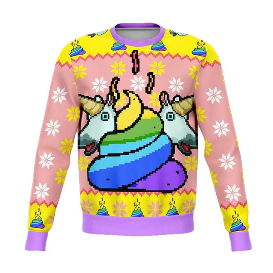 Unicorn Poo Meme 2022 Design 3d Ugly Christmas Sweater ? Usalast
