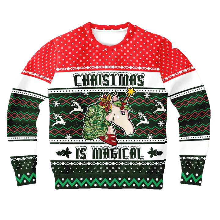 Unicorn Is Magical Unicorn Unicorn 3d Ugly Christmas Sweater ? Usalast