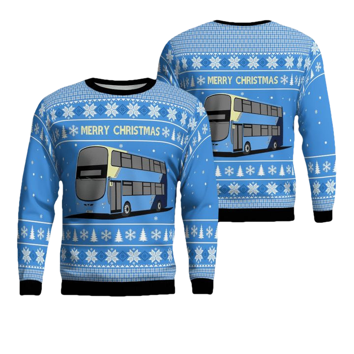 UK Double-Decker Bus Christmas Sweater 3D ? Usalast