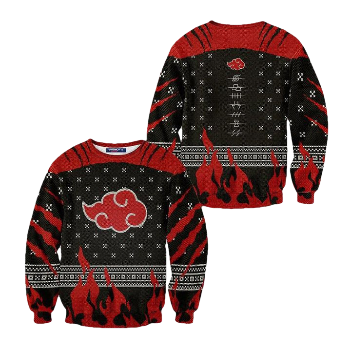 Ugly Christmas Sweater Naruto Anime Xmas Gift ? Usalast