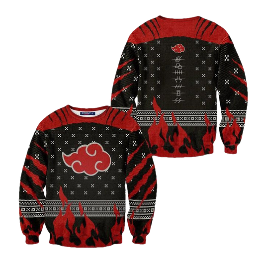Ugly Christmas Sweater Naruto Anime Xmas Gift ? Usalast