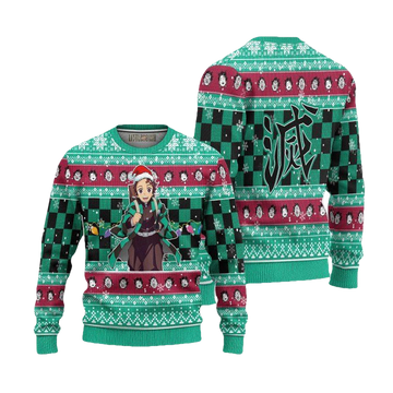 Ugly Christmas Sweater Kamado Tanjiro Demon Slayer Anime Xmas Gift ? Usalast