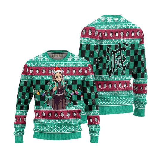 Ugly Christmas Sweater Kamado Tanjiro Demon Slayer Anime Xmas Gift ? Usalast