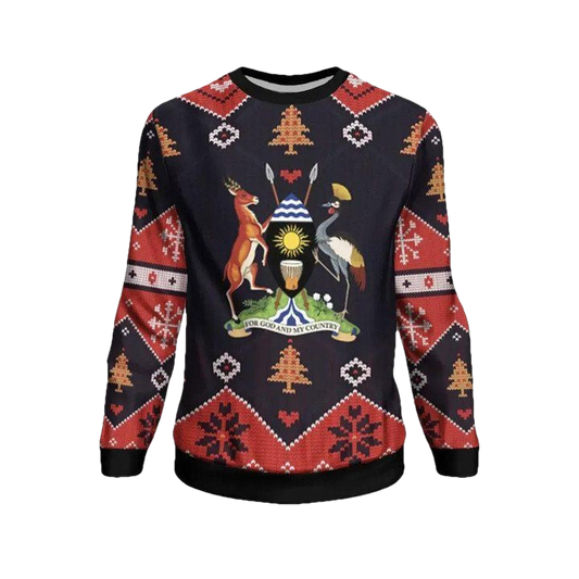 Uganda Christmas Sweater ? Santa Claus Ho Ho Ho ? Bn1810 ? Usalast