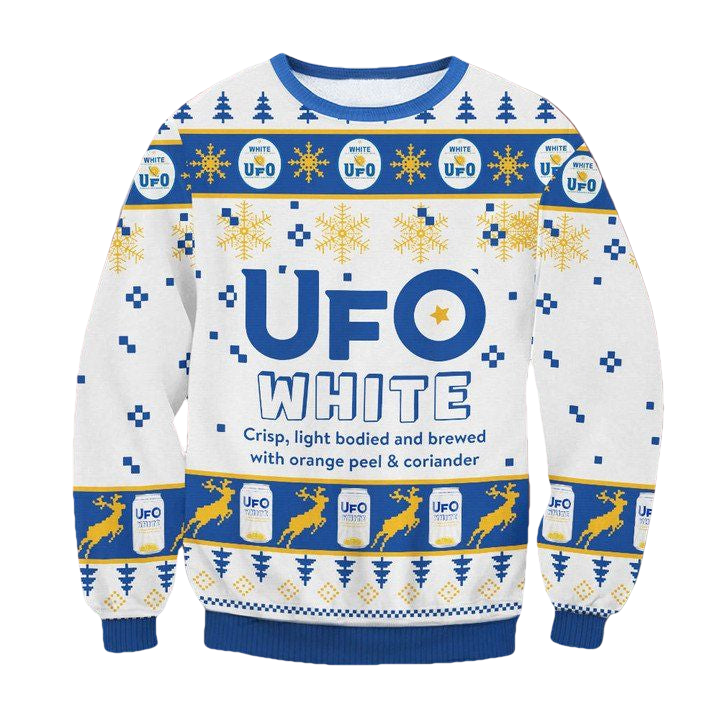UFO White Beer Ugly Christmas Sweater 2022 ? Usalast