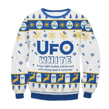 UFO White Beer Ugly Christmas Sweater 2022 ? Usalast