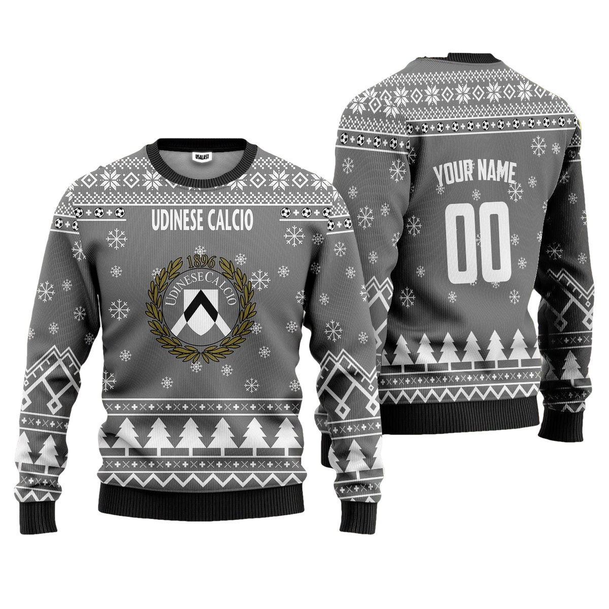 Udinese Calcio Personalized Ugly Christmas Sweater Silver Version ? Usalast