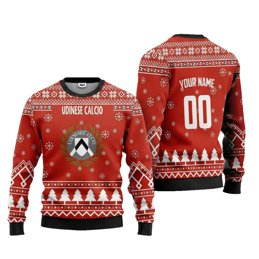Udinese Calcio Personalized Ugly Christmas Sweater Red Version ? Usalast