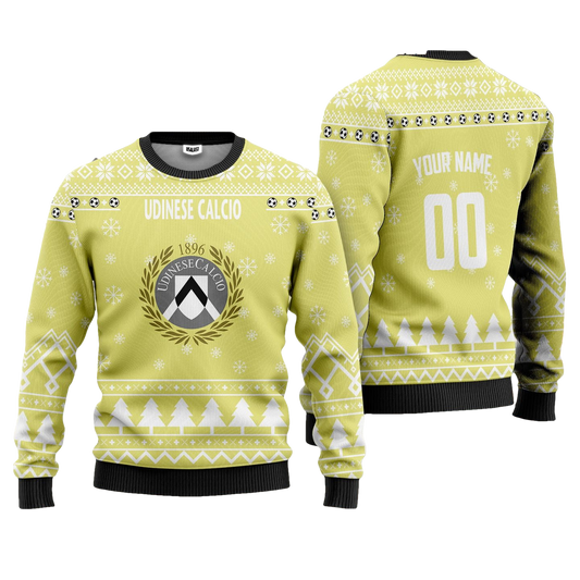 Udinese Calcio Personalized Ugly Christmas Sweater Gold Version ? Usalast