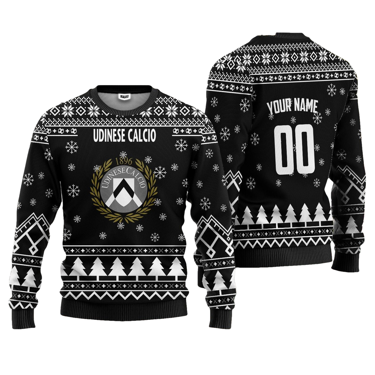 Udinese Calcio Personalized Ugly Christmas Sweater Black Version ? Usalast