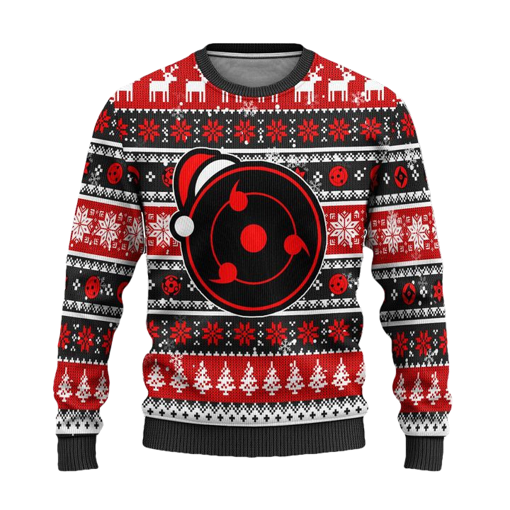 Uchiha Sharingan Anime Ugly Christmas Sweater Naruto Xmas Gift ? Usalast