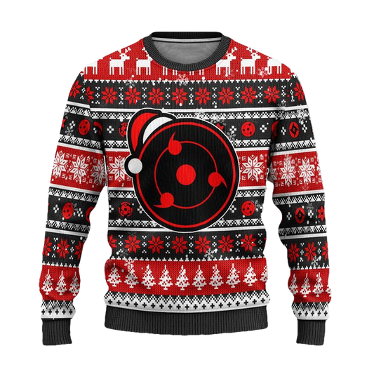 Uchiha Sharingan Anime Ugly Christmas Sweater Naruto Xmas Gift ? Usalast