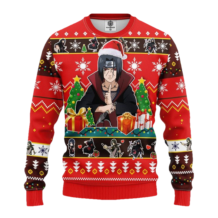 Uchiha Itachi Naruto 2 Ugly Christmas Sweater Amazing Gift Idea Thanksgiving Gift ? Usalast