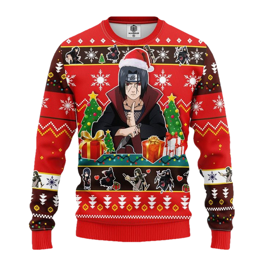 Uchiha Itachi Naruto 2 Ugly Christmas Sweater Amazing Gift Idea Thanksgiving Gift ? Usalast