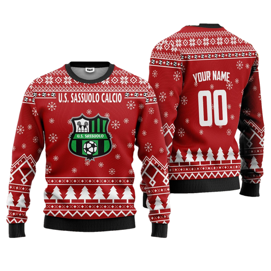 U.S. Sassuolo Calcio Personalized Ugly Christmas Sweater Red Version ? Usalast