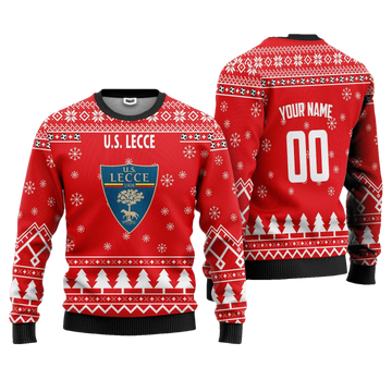 U.S. Lecce Personalized Ugly Christmas Sweater Red Version ? Usalast