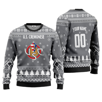 U.S. Cremonese Personalized Ugly Christmas Sweater Gray Version ? Usalast