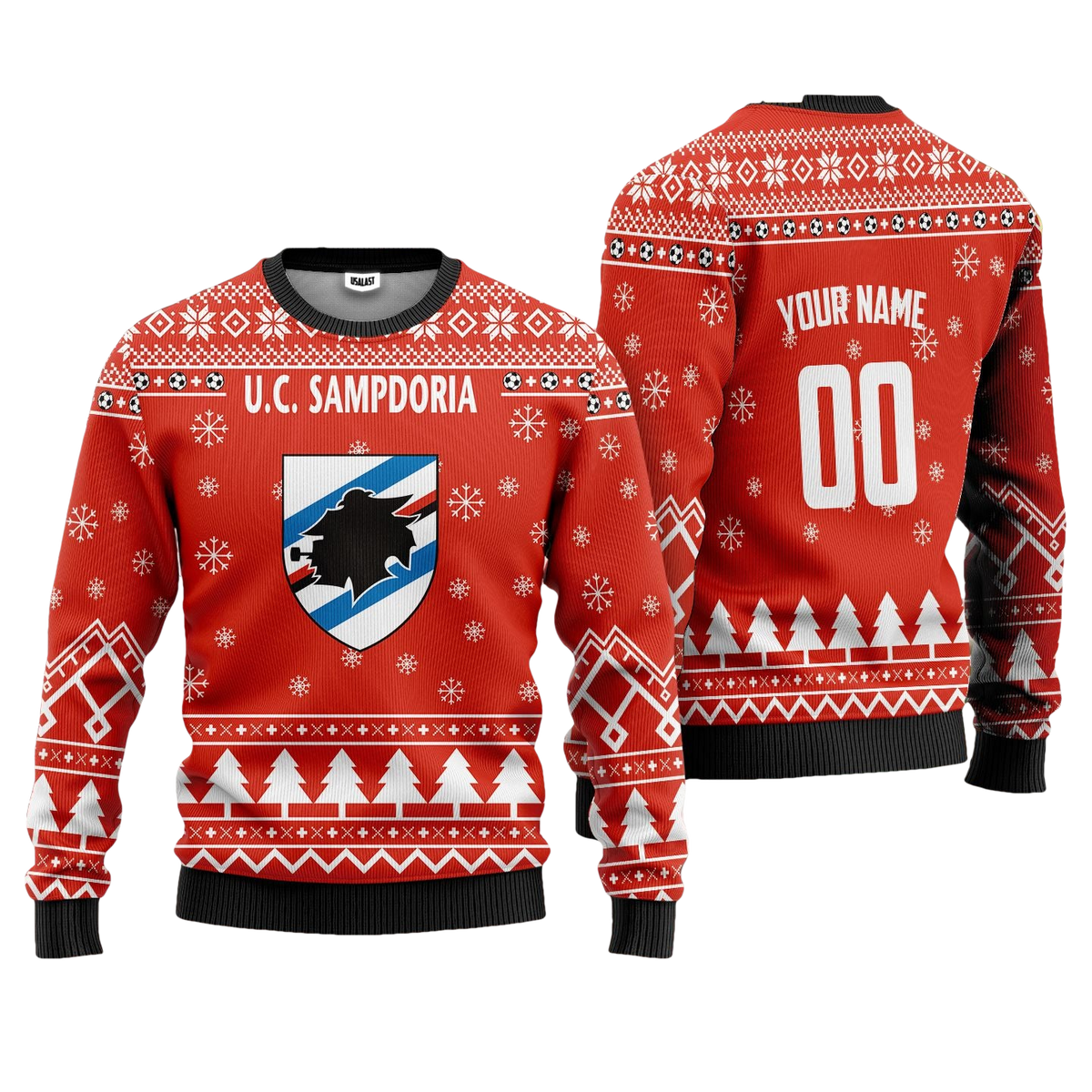 U.C Sampdoria Personalized Ugly Christmas Sweater Red Version ? Usalast